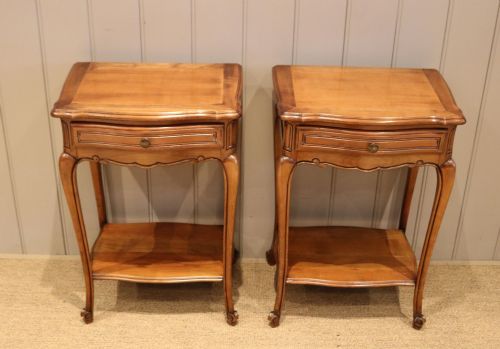 Pair of French Cherry Wood Tables
