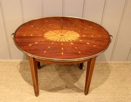 Low Inlaid Oval Table