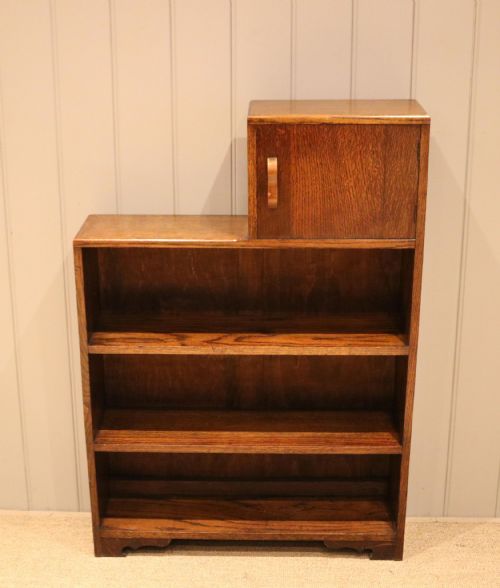 fig 1. 1930s Oak Open Bookcase