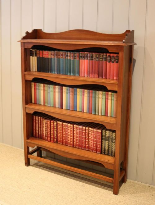 Pitch Pine Open Bookcase