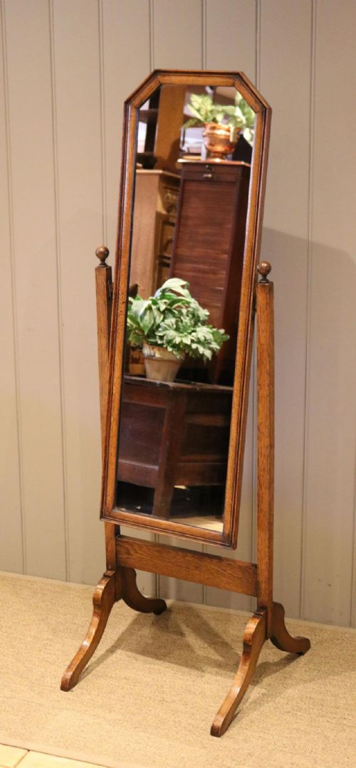 Oak Cheval Mirror