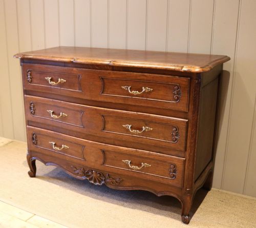 FRENCH OAK CHEST OF DRAWERS - ADDITIONAL PHOTO 2