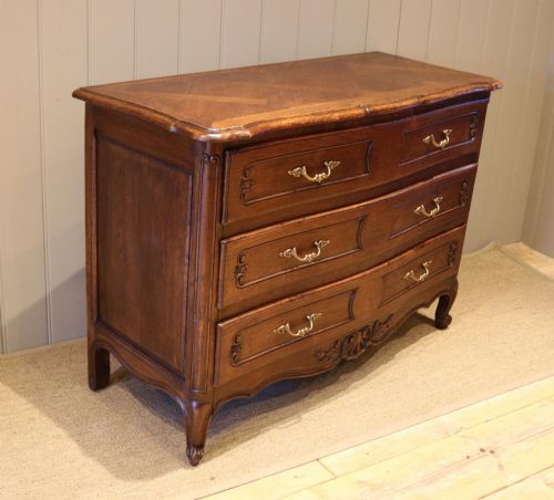 FRENCH OAK CHEST OF DRAWERS - ADDITIONAL PHOTO 3