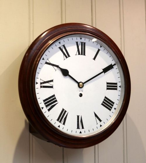 Original Post Office Fusee Dial Clock