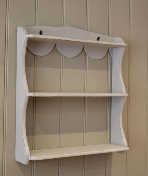 Painted Three Tier Wall Shelves