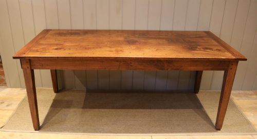 Mid 19th Century French Elm Farmhouse Table