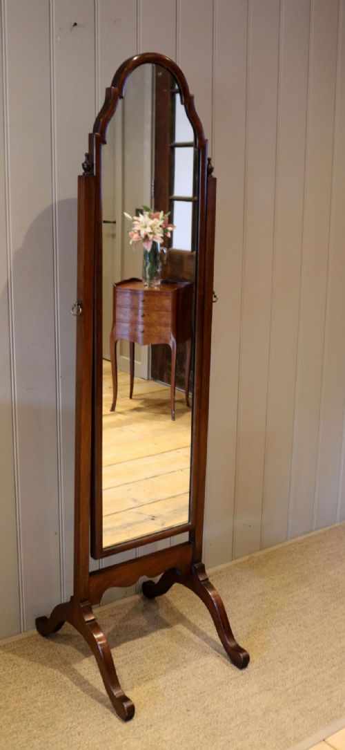 Mahogany Cheval Mirror