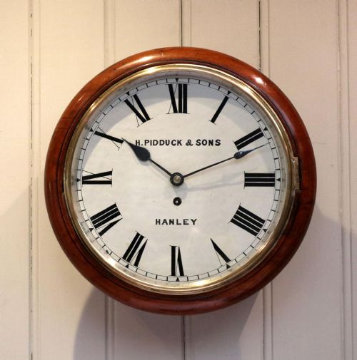 Mahogany Fusee Dial Clock