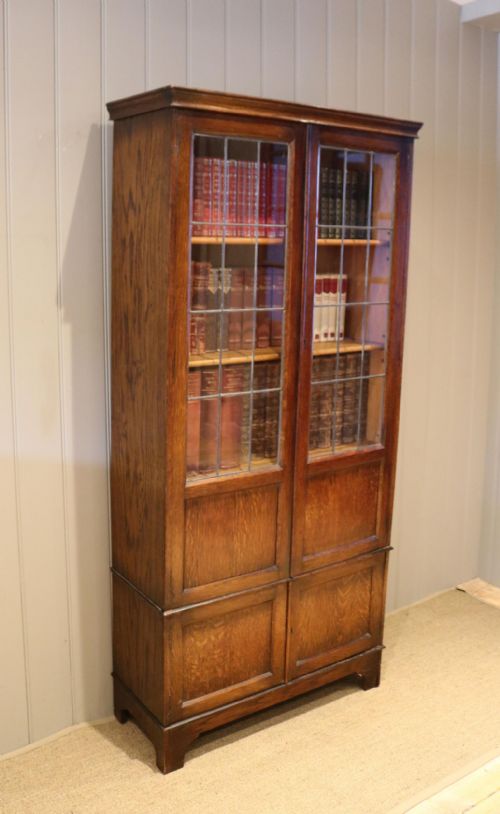 Oak Cabinet Bookcase