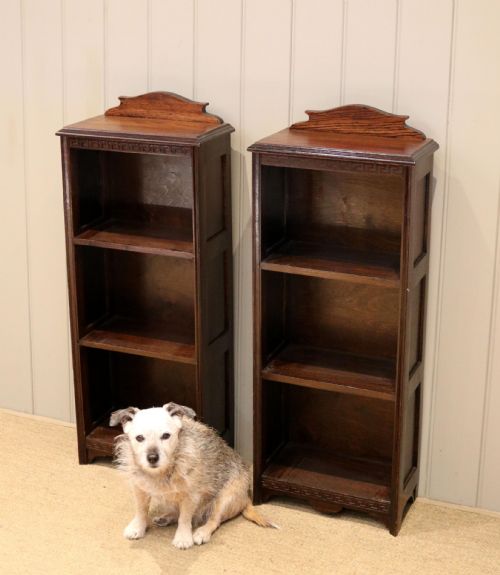 fig 1. Small Oak Open Bookcase