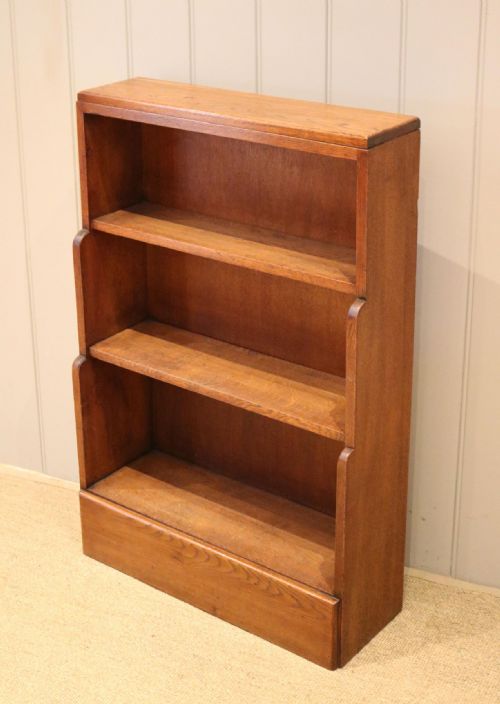 fig 1. Golden Oak Open Waterfall Bookcase