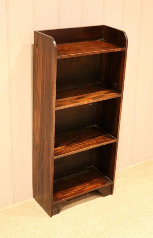 fig 1. Small Proportioned Oak Open Bookcase