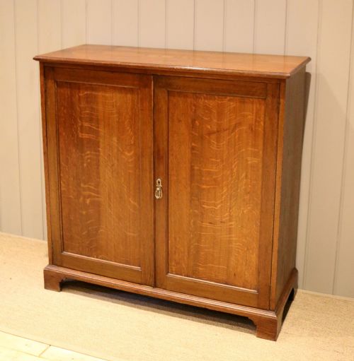 Edwardian Oak Side Cabinet