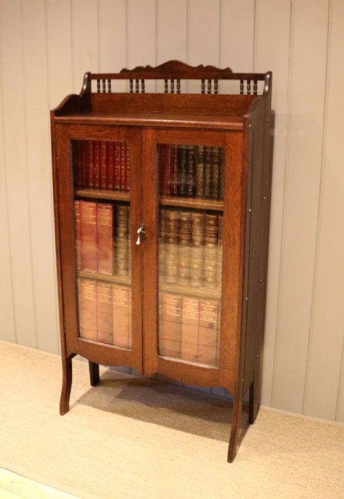 Oak Glazed Bookcase
