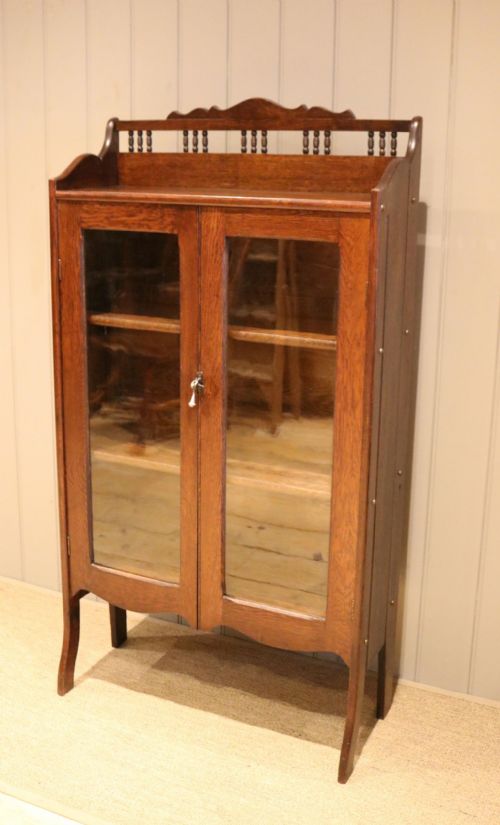 fig 1. Oak Glazed Bookcase