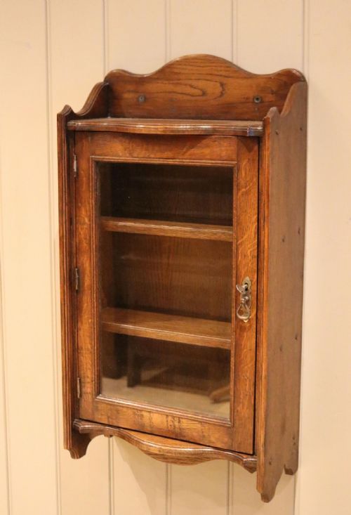 Oak Glazed Wall Cabinet