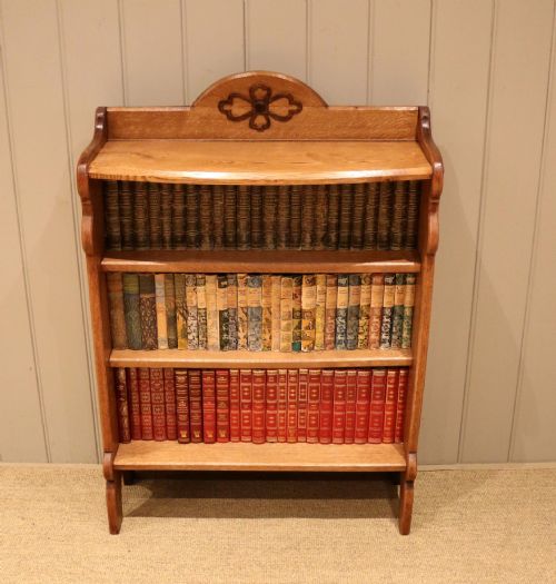 Arts & Crafts Style Oak Open Bookcase