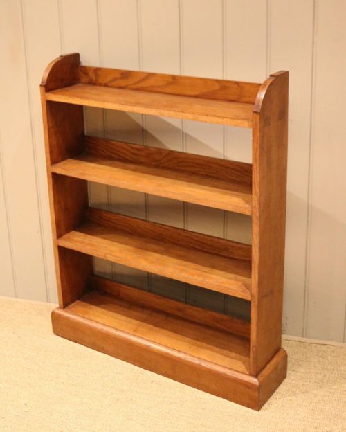 fig 1. Oak Open Bookcase