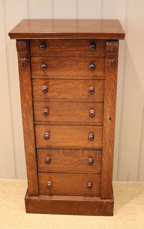 Victorian Oak Wellington Chest