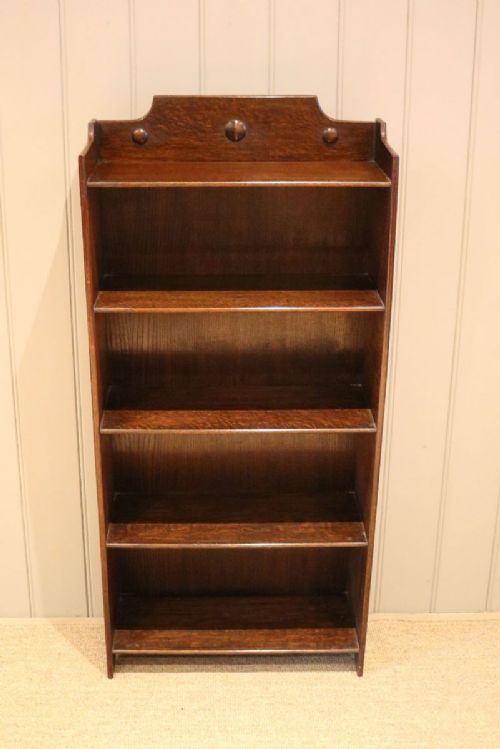 fig 1. Oak Open Bookcase