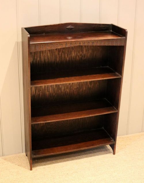 fig 1. Oak Open Bookcase