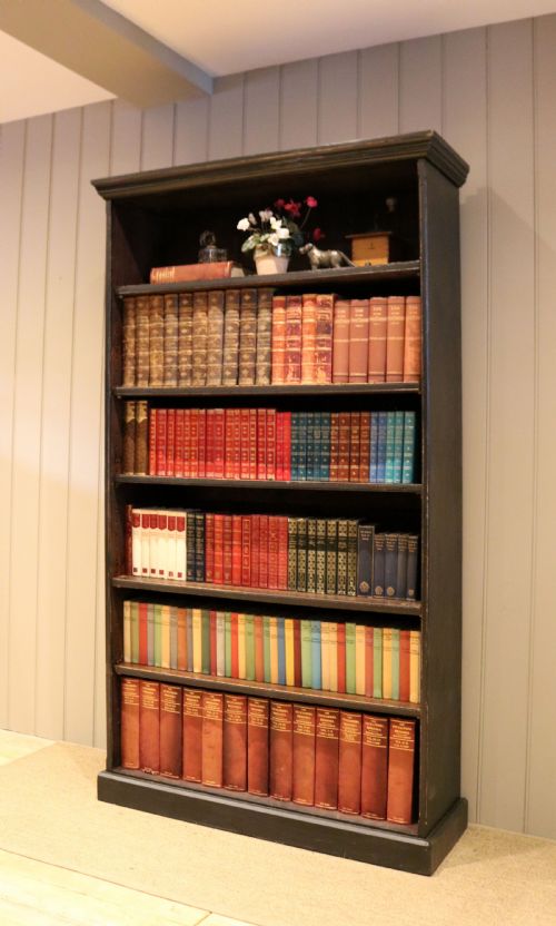 Tall Open Painted Bookcase