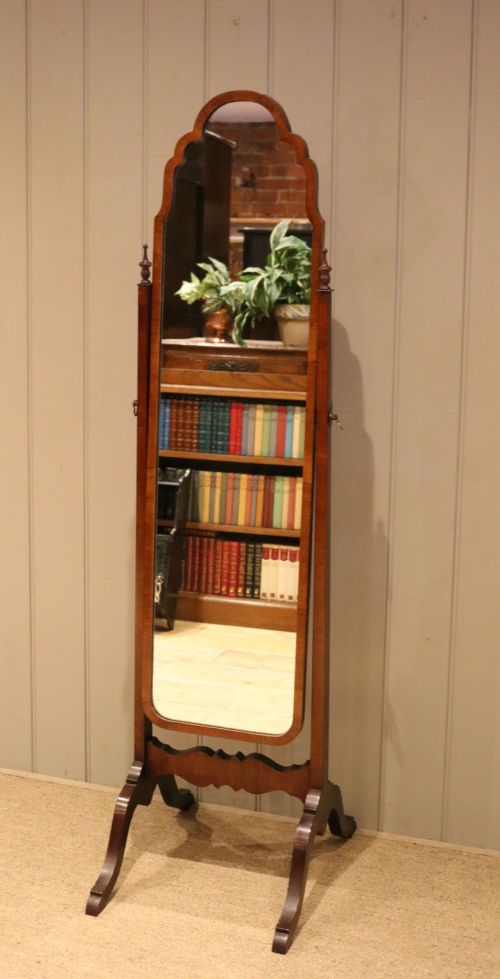 Mahogany Cheval Mirror