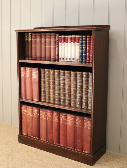 Edwardian Mahogany Open Bookcase