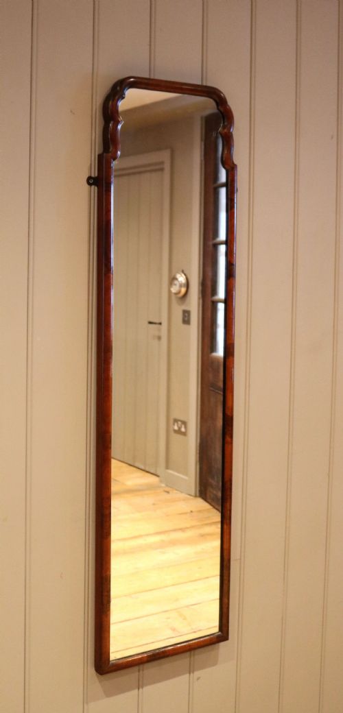 Walnut Cheval Wall Mirror