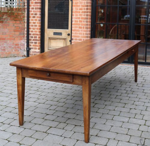 Substantial French Walnut Farmhouse Table