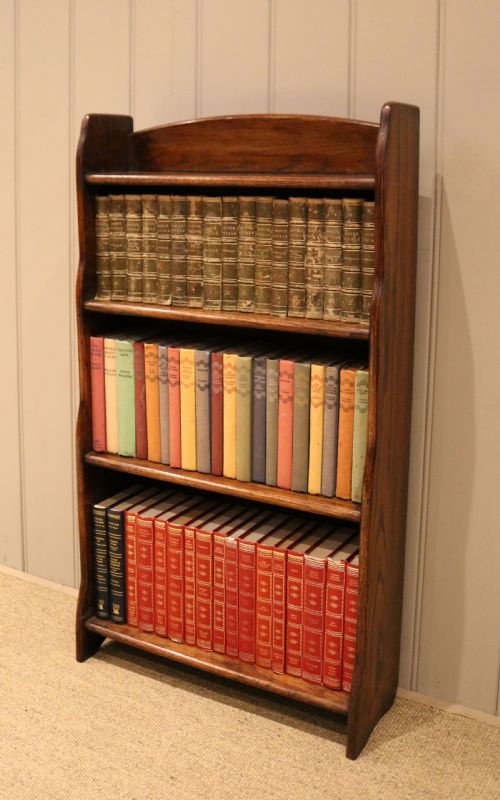 Oak Open Waterfall Bookcase