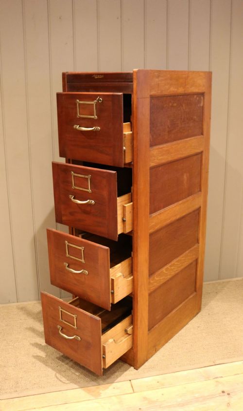 fig 1. Oak Filing Cabinet