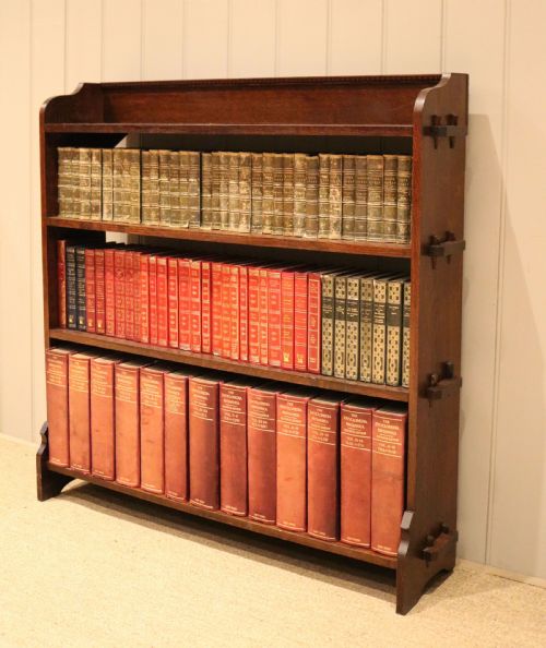Oak Open Pegged Bookcase