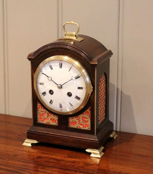 Small Mahogany Pad Top Bracket Clock