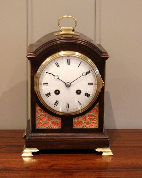 fig 1. Small Mahogany Pad Top Bracket Clock
