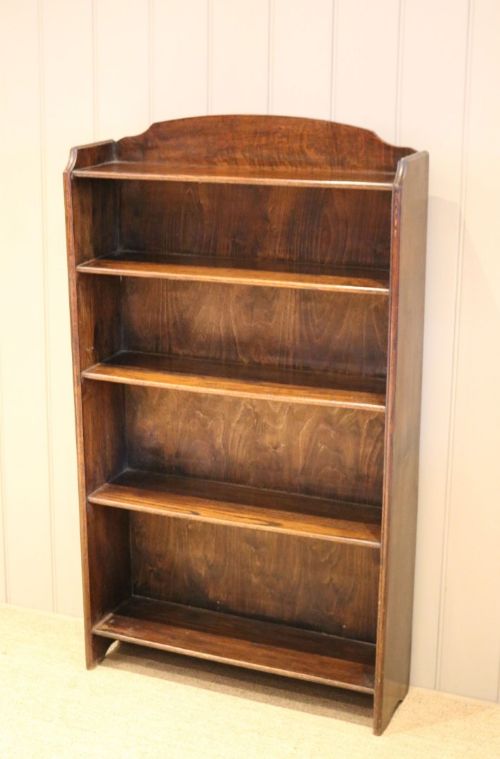 fig 1. Tall Open Oak Bookcase