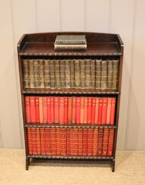 Dark Oak Open Bookcase