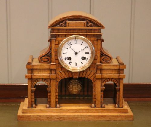 A Rare Model of Temple Bar Gate Mantel Clock