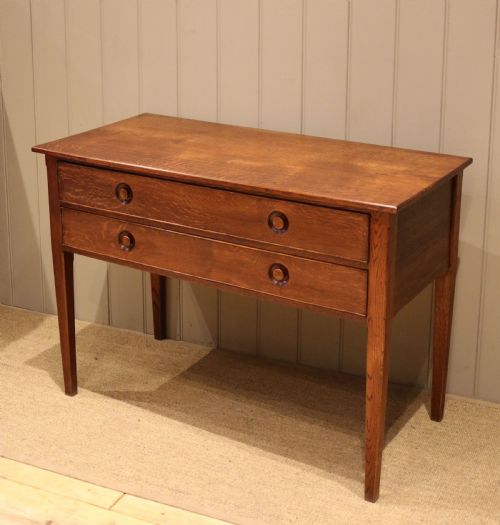 Arts & Crafts Style Oak Side Cabinet
