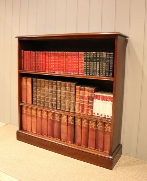 Mahogany Open Bookcase