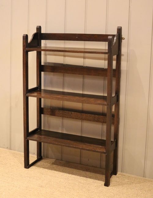 fig 1. Oak Open Bookcase