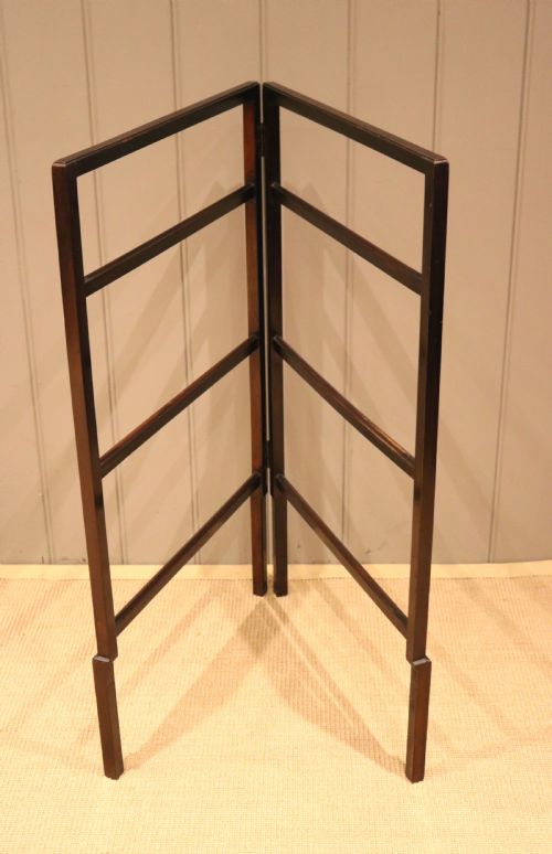 Edwardian Mahogany Folding Towel Rail