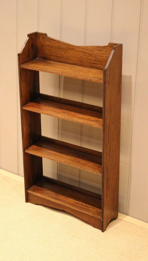 fig 1. Small Oak Open Bookcase