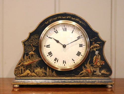 Blue Chinoiserie Mantel Clock