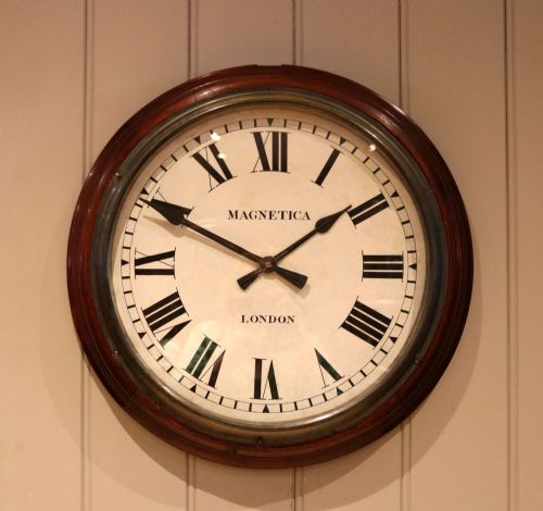 Large Electric Factory Wall Dial Clock
