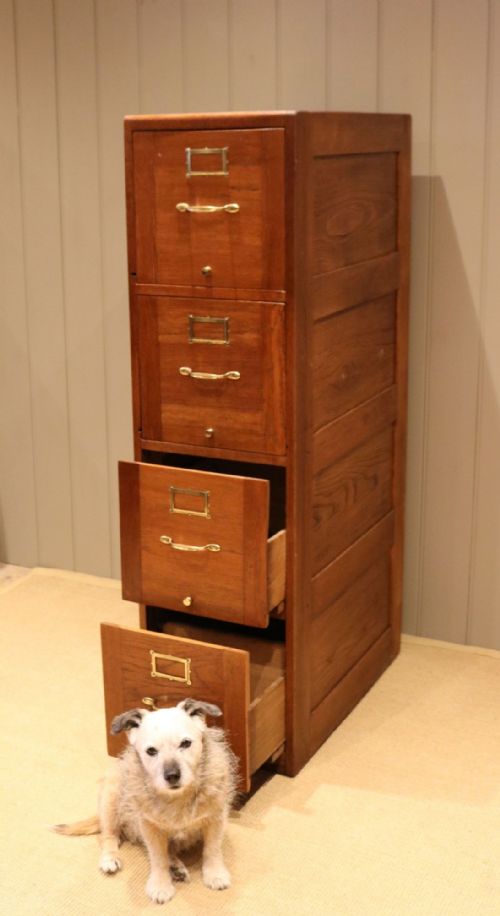 fig 1. Oak Filing Cabinet