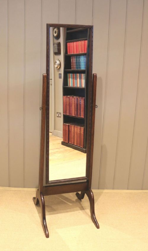 Oak Cheval Mirror