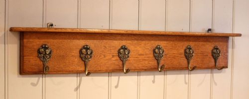 Light Oak Coat Hooks