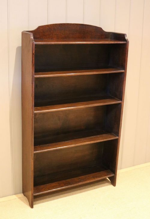 fig 1. Solid Oak Open Bookcase