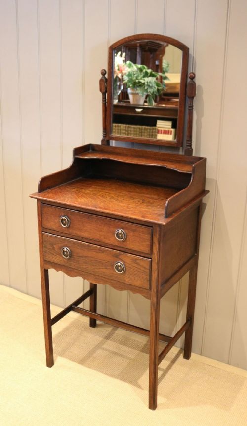 Edwardian Oak Dressing Chest